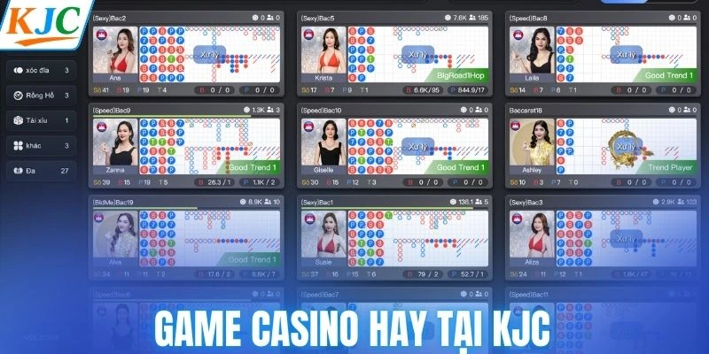 Game casino hay tại KJC