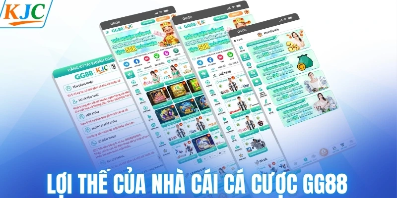 Lợi thế của nhà cái cá cược GG88